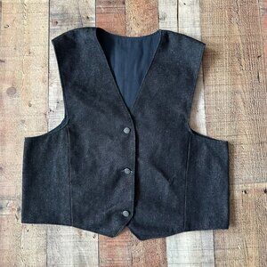 Western Women's Hand Painted Tweety Bird Fire Fighter Button Down Denim Vest